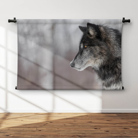 Portret wolf van opzij