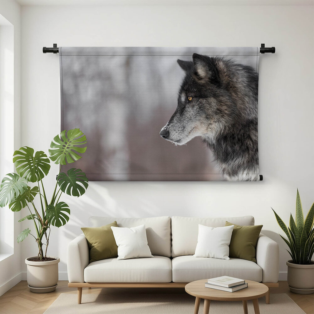 Portret wolf van opzij