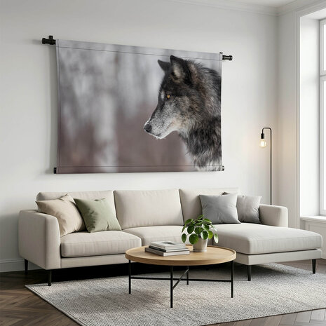 Portret wolf van opzij