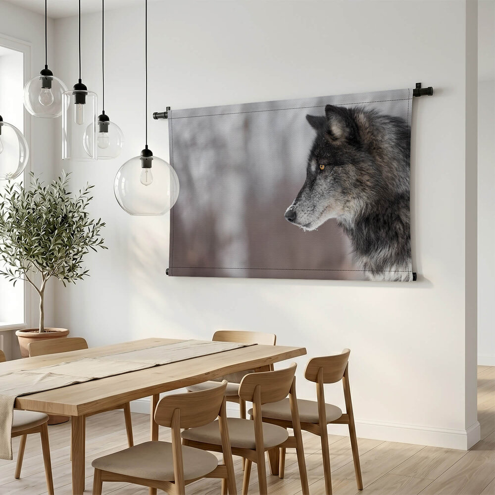 Portret wolf van opzij