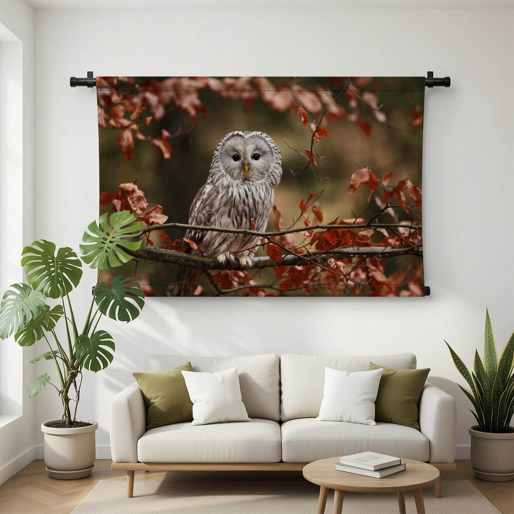 Geheimzinnige uil in de bomen