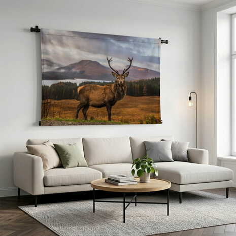 Portret van een wild Schots hert