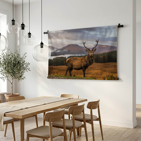 Portret van een wild Schots hert