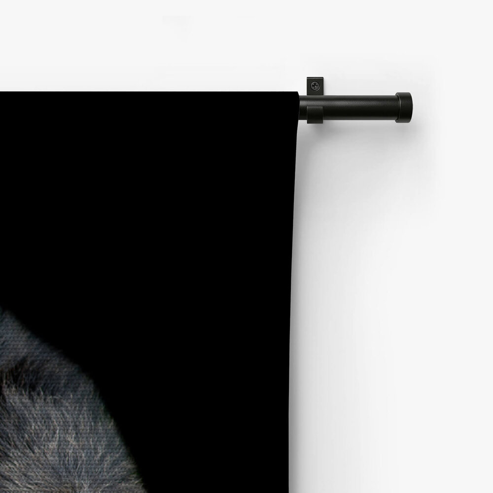 Vrolijke chimpansee leunend op zijn arm
