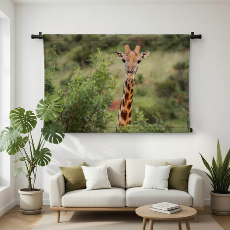 Close-up van giraffe in een national park in Zuid-Afrika