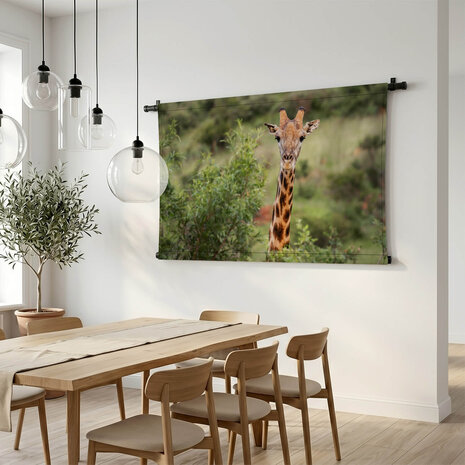 Close-up van giraffe in een national park in Zuid-Afrika