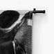 Close-up foto van Hollandse koe in zwart-wit