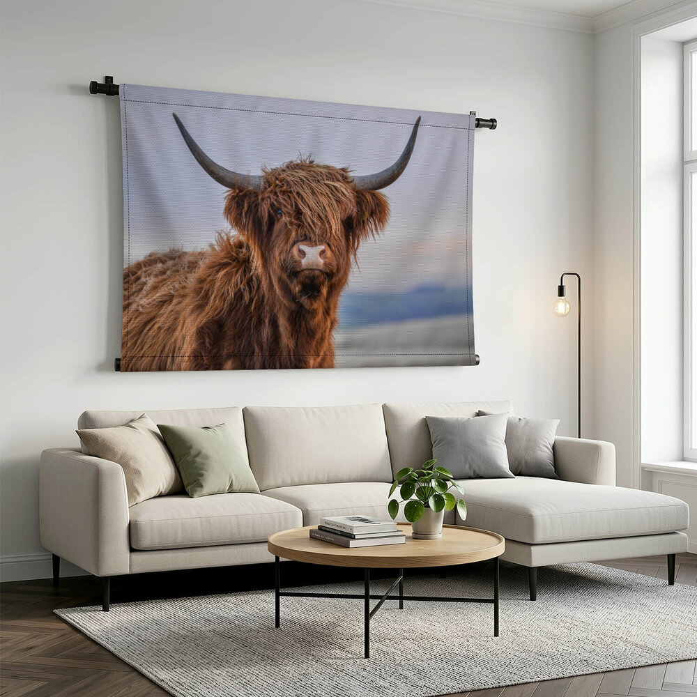 Blik van een schitterende Schotse hooglander