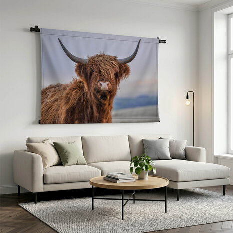 Blik van een schitterende Schotse hooglander