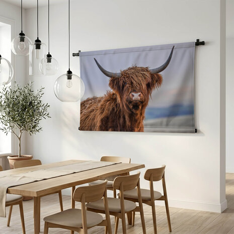 Blik van een schitterende Schotse hooglander