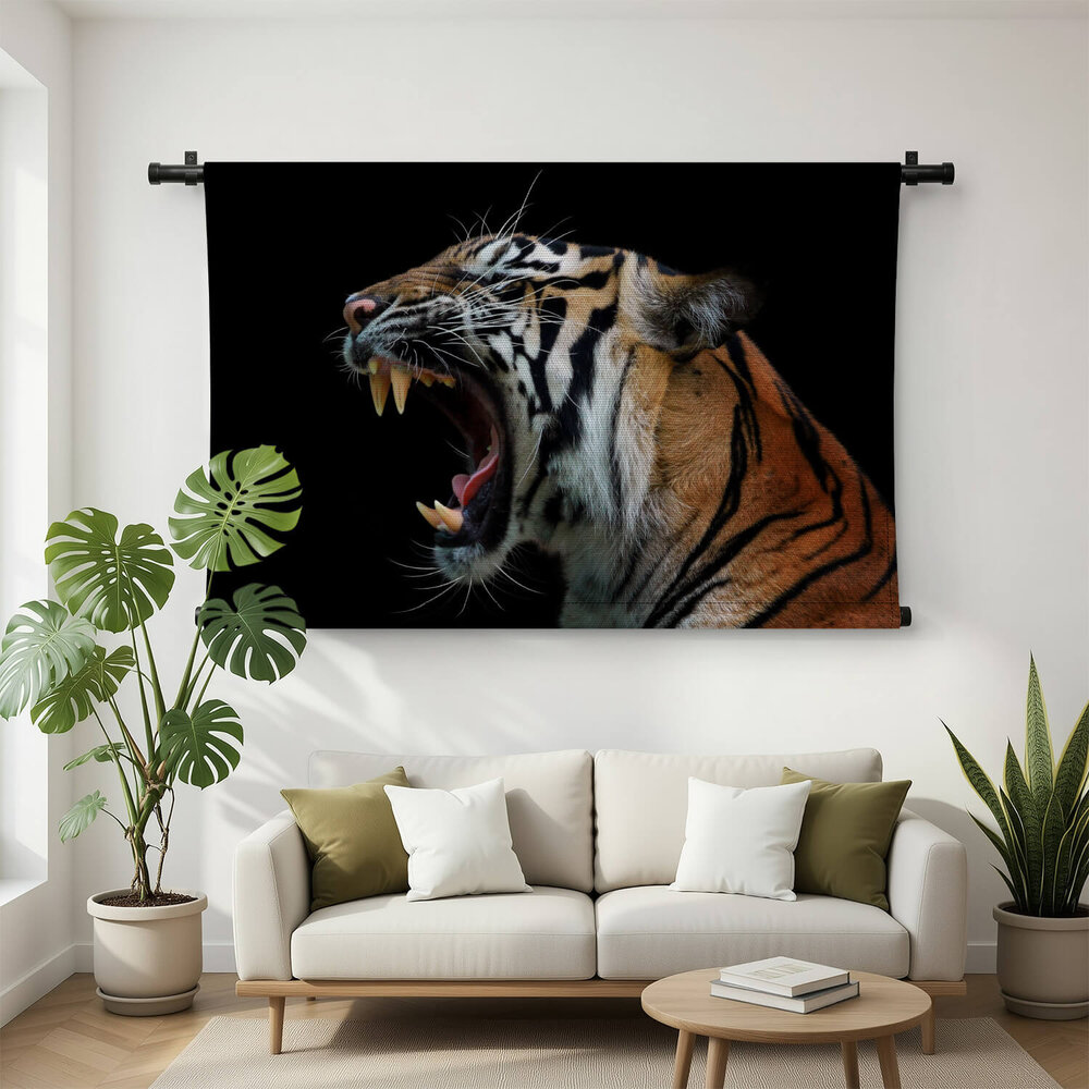 Schitterend hoofd van Sumatraanse tijger