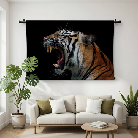 Schitterend hoofd van Sumatraanse tijger