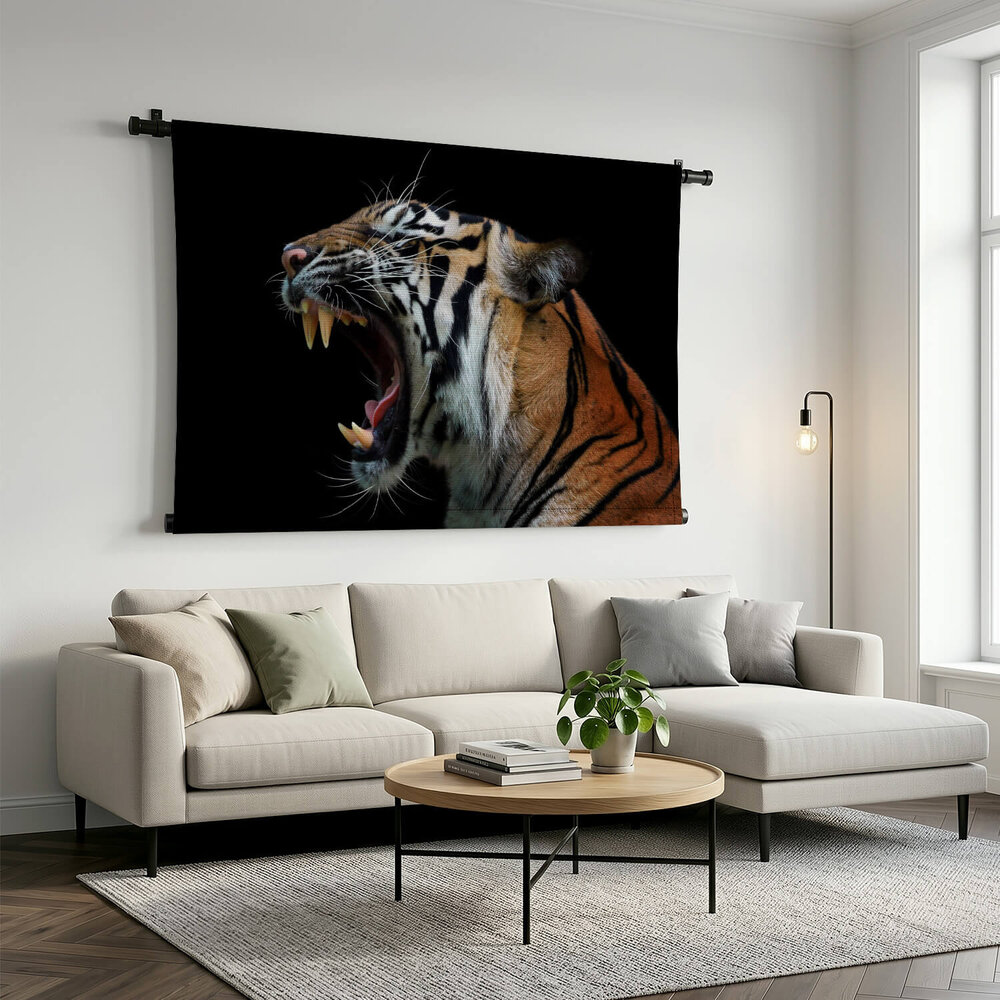 Schitterend hoofd van Sumatraanse tijger