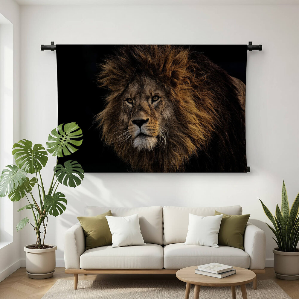 Wilde leeuw als koning van de jungle