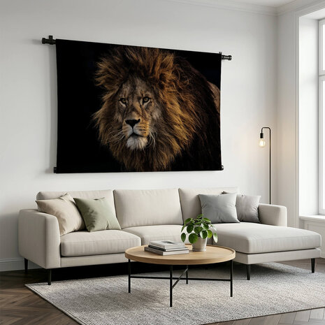 Wilde leeuw als koning van de jungle