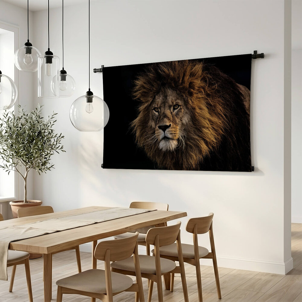 Wilde leeuw als koning van de jungle