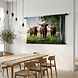 Drie Schotse hooglanders in de wei