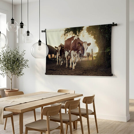 Statige koeien bij de boerderij