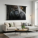 Volwassen zilverrug gorilla dreigende blik