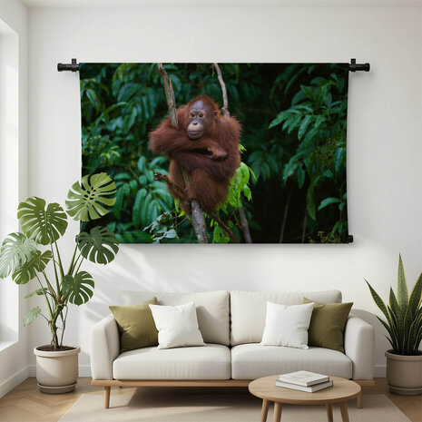 Orang-oetan op de uitkijk