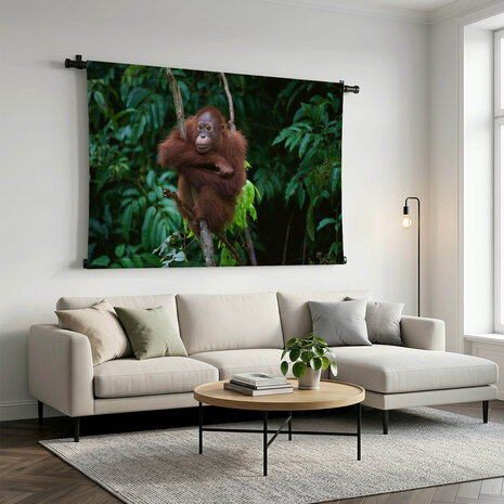 Orang-oetan op de uitkijk