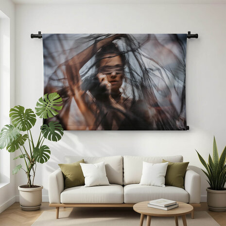 Art portret van elegante vrouw