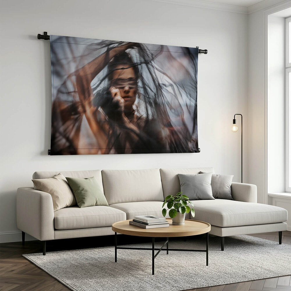 Art portret van elegante vrouw