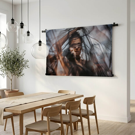 Art portret van elegante vrouw