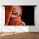 Close-up portret van moslimvrouw in hijab