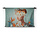 Abstract hedendaags kunstcollage portret van vrouw met bloemen