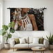 Vrouwenportret in boho stijl