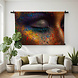 Oog met kleurrijke kunstmake-up