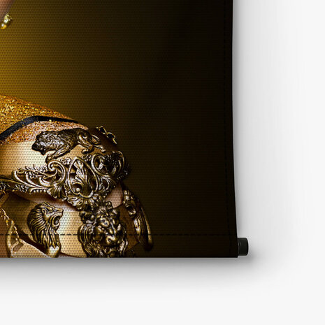 Kunstmake-up met gouden schittering