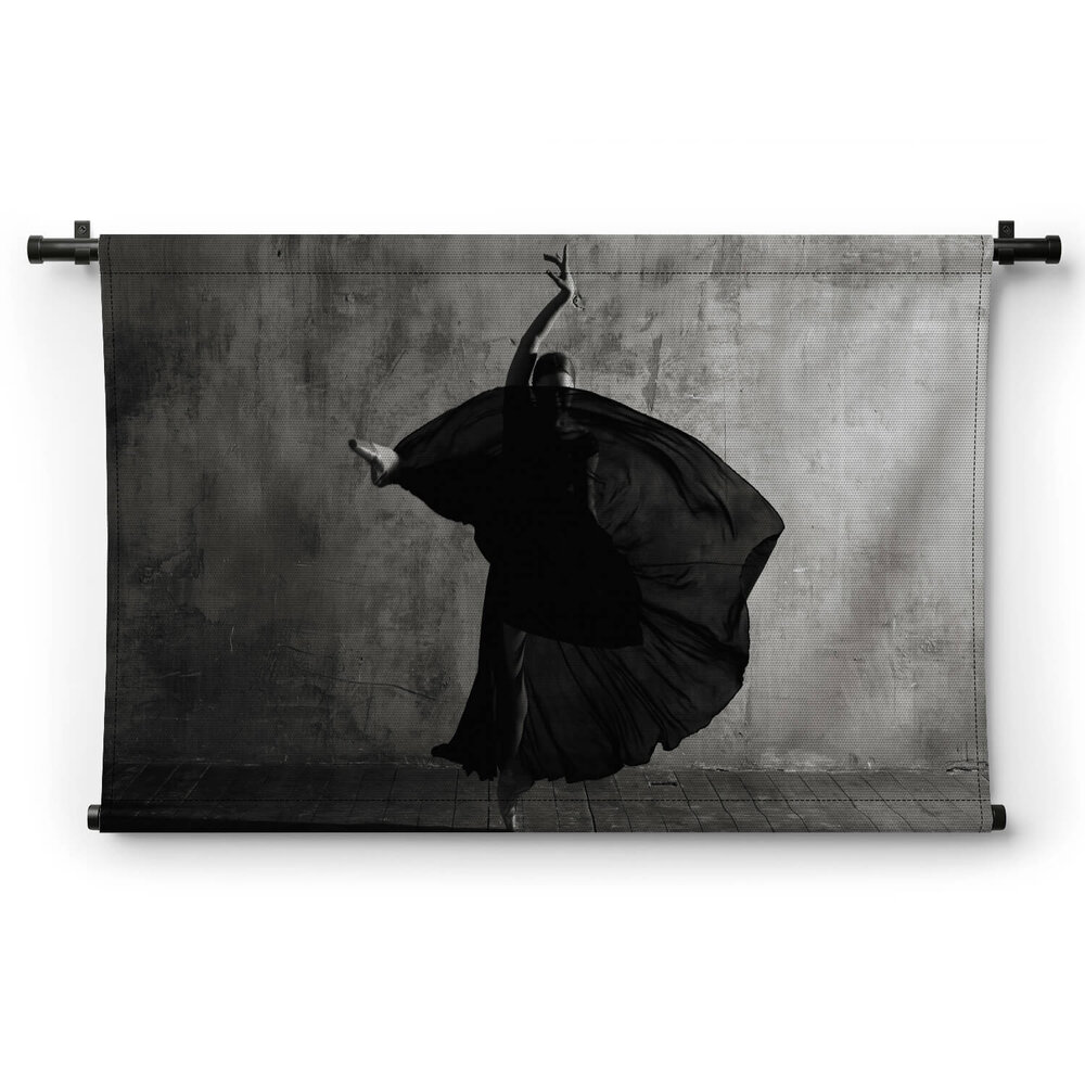Ballerina in zwart-wit