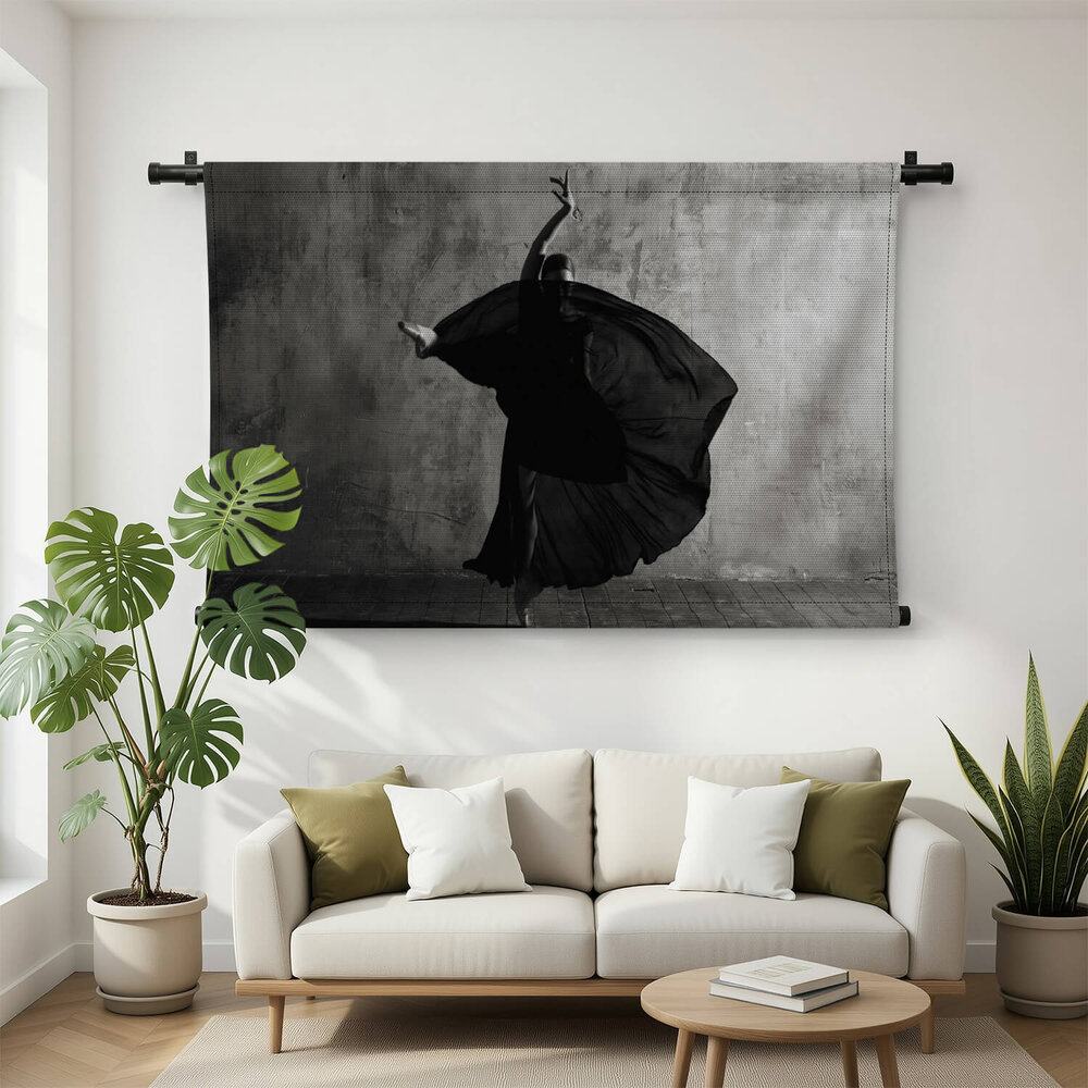 Ballerina in zwart-wit