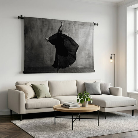 Ballerina in zwart-wit