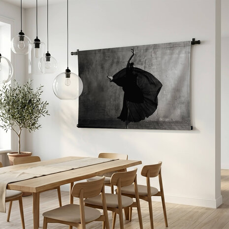 Ballerina in zwart-wit