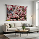 Takken met frisse roze magnoliabloemen