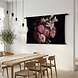 Mooi boeket van verschillende bloemen met vintage effect