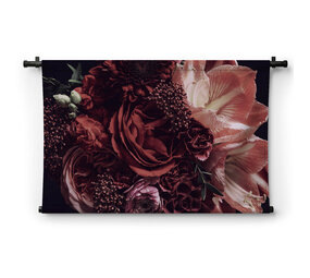 Roze bloemen in vintage stijl