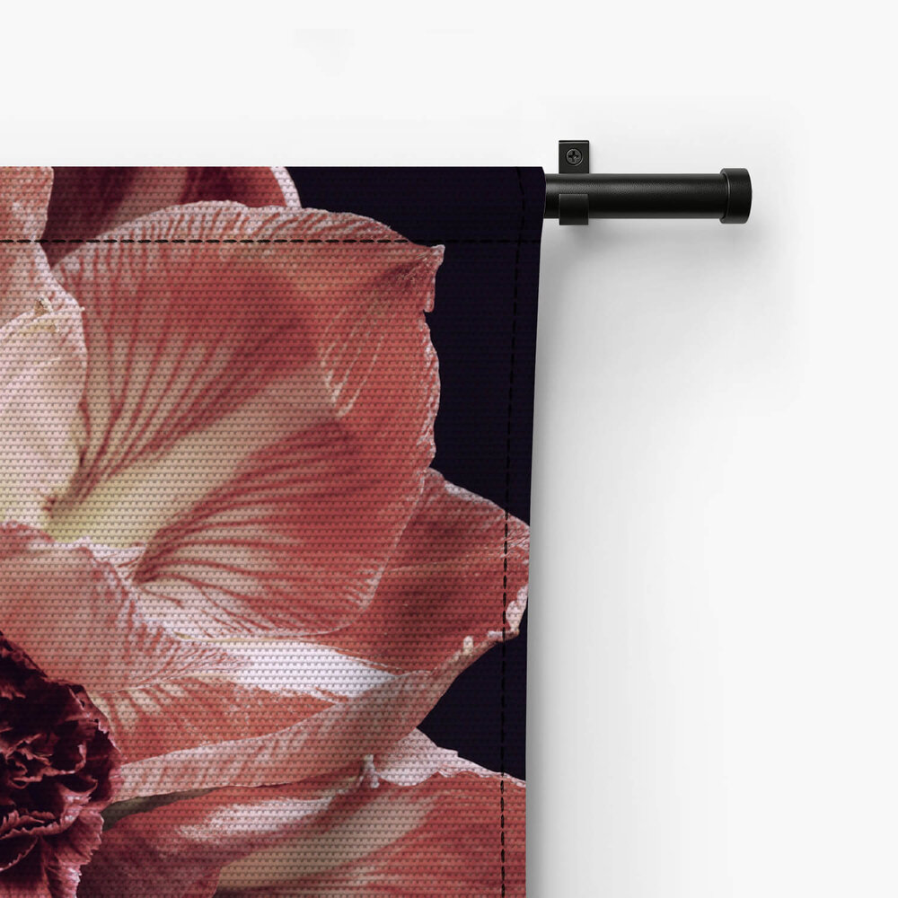 Roze bloemen in vintage stijl
