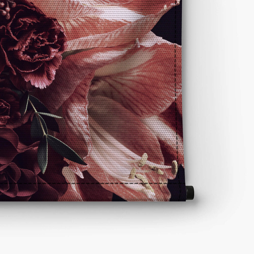 Roze bloemen in vintage stijl