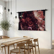 Roze bloemen in vintage stijl