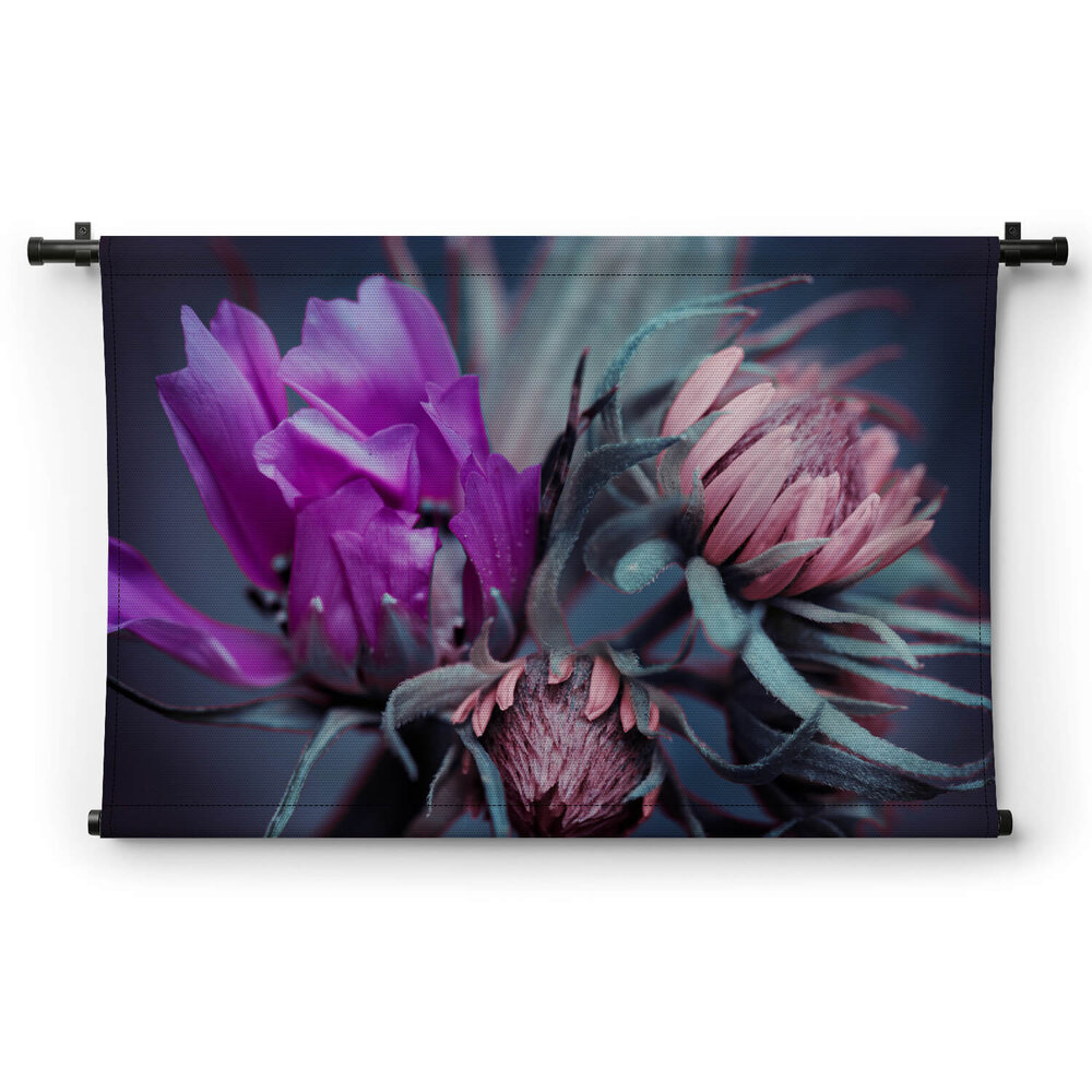 Bloemen met paarse en roze knoppen