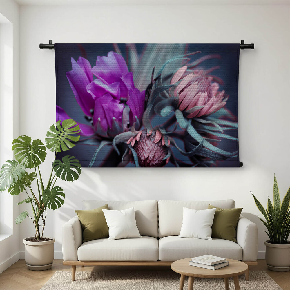 Bloemen met paarse en roze knoppen