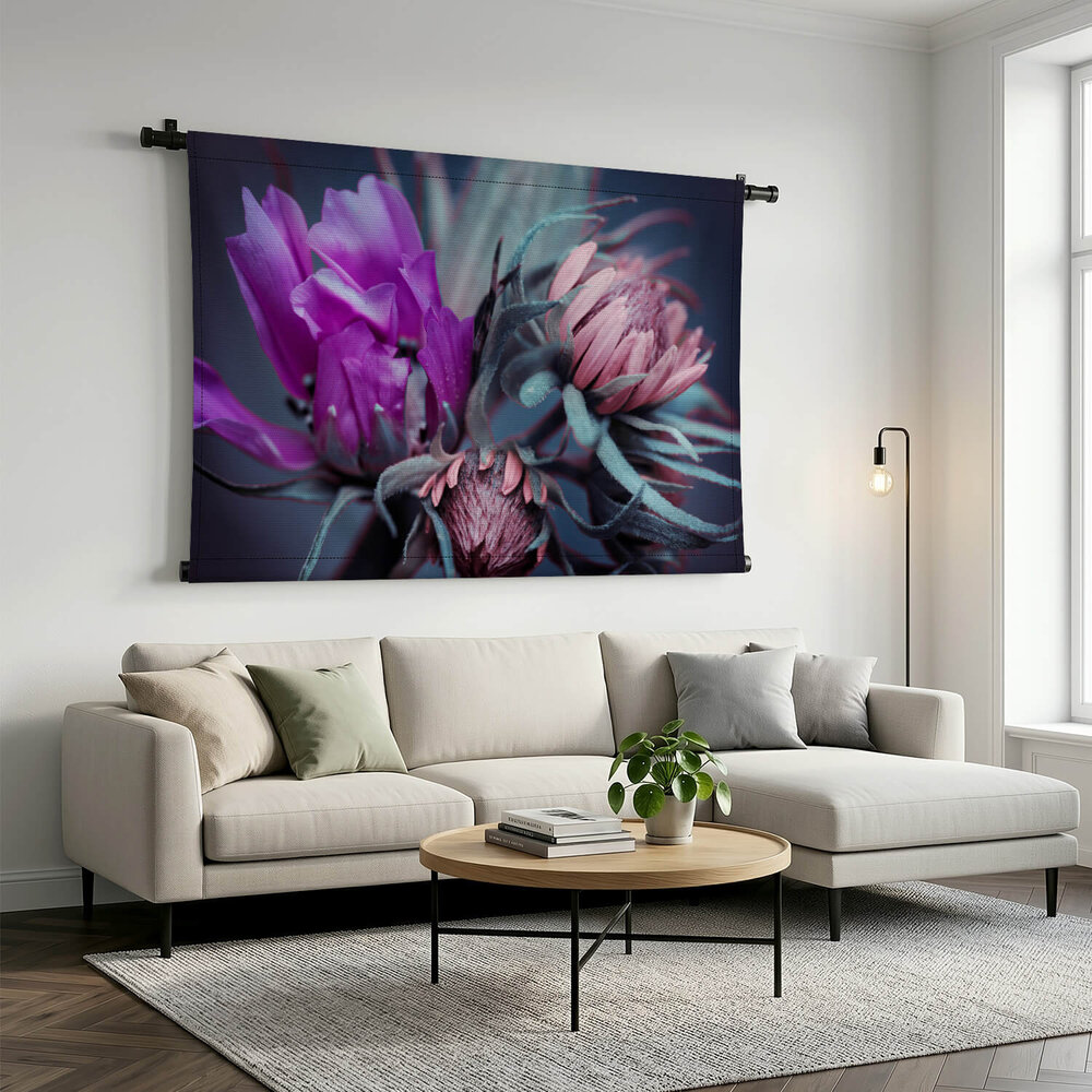 Bloemen met paarse en roze knoppen