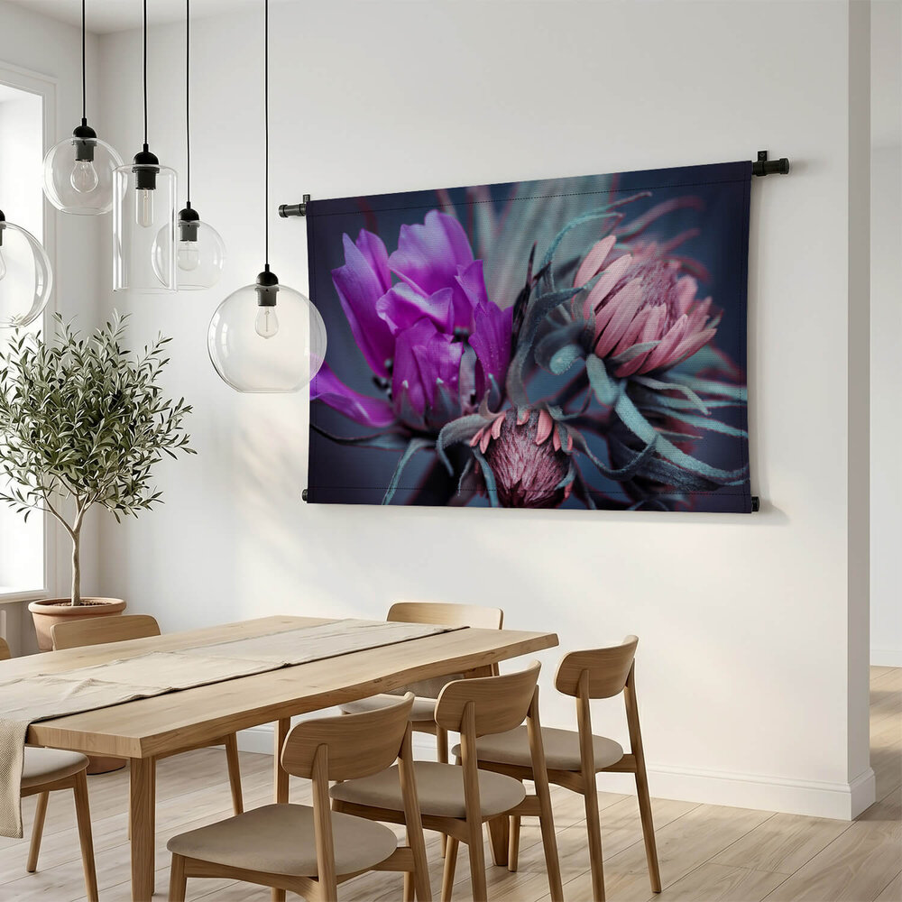 Bloemen met paarse en roze knoppen