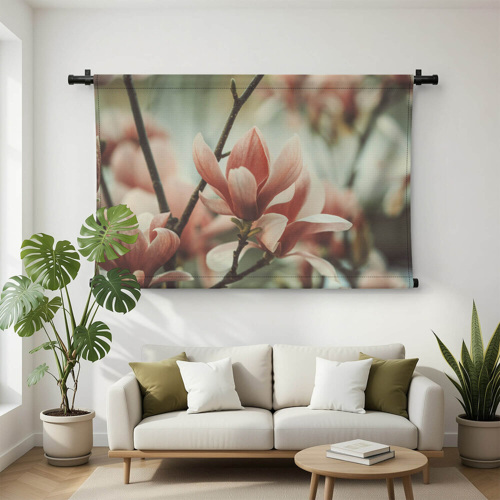 Romantisch magnolia in poederroze