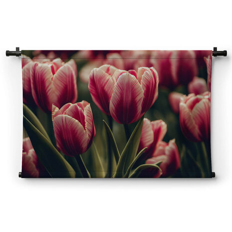 Romantiek van de roze tulpen