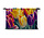 Collage van gele en paarse tulpen